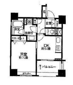 クリオ三田ラ・モード 406 間取り図