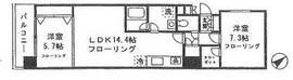 カナーリス月島 206 間取り図