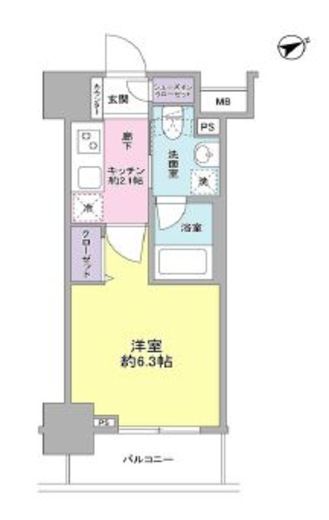 サンピエス大森 403 間取り図