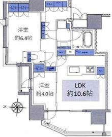 プレミスト新宿山吹 2階 間取り図