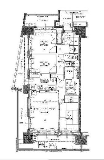 東京フロントコート 2階 間取り図