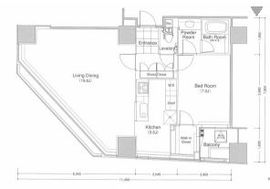 稲荷町タワー 1002 間取り図