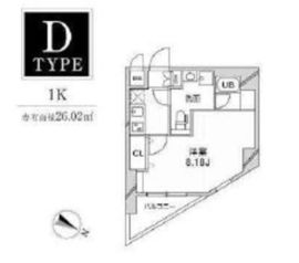 ルクレ西馬込 108 間取り図