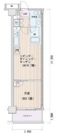 エスティメゾン豊洲レジデンス E522 間取り図