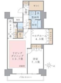 ブリリアイスト東雲キャナルコート 1324 間取り図