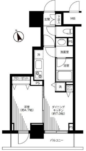 銀座レジデンス伍番館 904 間取り図