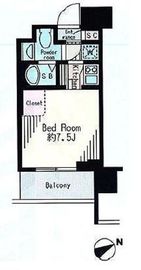 レジディア市谷薬王寺 607 間取り図