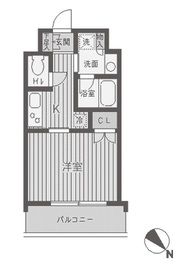 パークフラッツ渋谷代官山 805 間取り図