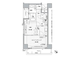 コンフォリア三宿 901 間取り図