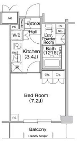 コンフォリア駒場 106 間取り図