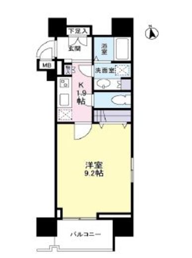 ガーラプレイス新宿御苑 408 間取り図