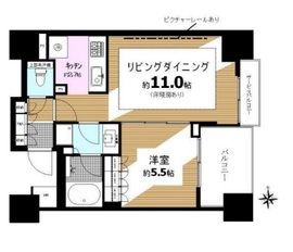 クレヴィア恵比寿 7階 間取り図