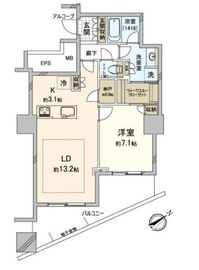 ステーションツインタワーズ糀谷フロントウエスト 19階 間取り図