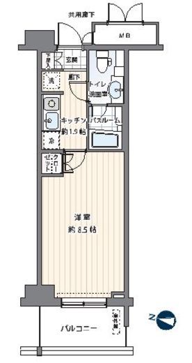 MFPRコート木場公園 709 間取り図