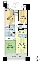 コスモ木場キャナルブリーズ 8階 間取り図