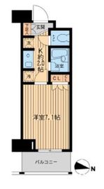 エコロジー潮見レジデンス 212 間取り図