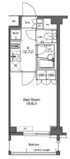 プラウドフラット学芸大学 408 間取り図