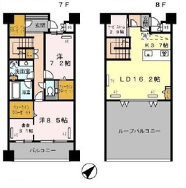 ロイヤルパークス豊洲 709 間取り図