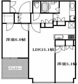 ワールドシティタワーズ キャピタルタワー 5階 間取り図