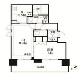 新宿グランドプラザ 9階 間取り図