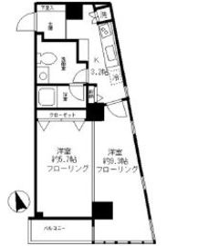 ファインクレスト渋谷神泉 402 間取り図