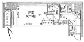 ブレシア銀座イースト 6階 間取り図