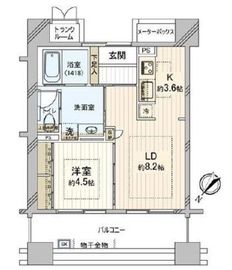 ザ・レジデンス白金スイート 8階 間取り図