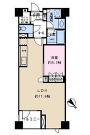 プレミスト赤坂檜町公園 1階 間取り図