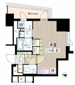 プレミスト新宿山吹 2階 間取り図