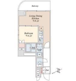 リバーパーク門前仲町 304 間取り図