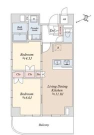 リバーパーク門前仲町 203 間取り図
