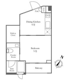 KDXレジデンス麻布仙台坂 305 間取り図