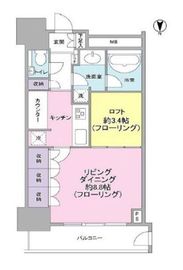 フェイバリッチタワー品川 11階 間取り図