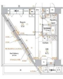 メイクスデザイン高田馬場 3階 間取り図