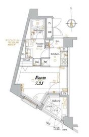 メイクスデザイン高田馬場 6階 間取り図