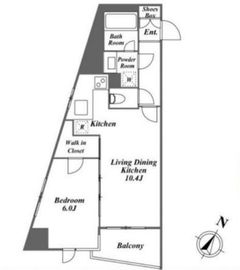 エステムプラザ市谷外濠公園 12階 間取り図