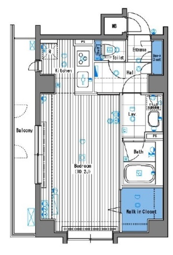 グランド・ガーラ三田 4階 間取り図