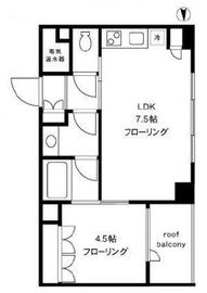 四谷デュープレックスD-R 7階 間取り図