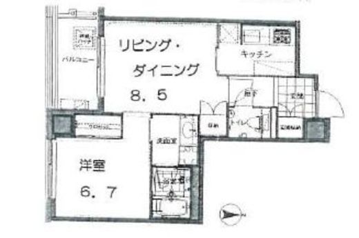 代官山プラザ 1303 間取り図
