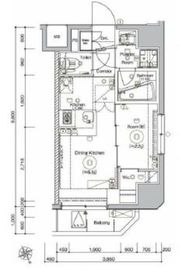 シーフォルム上野アジールコート 203 間取り図