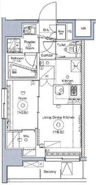 シーフォルム上野アジールコート 304 間取り図