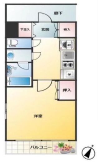 シティハウス東麻布 9階 間取り図