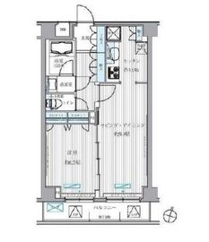 メゾンカルム西新宿 502 間取り図