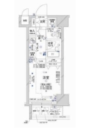 コンシェリア新橋 12階 間取り図