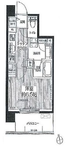 シエール自由が丘 204 間取り図
