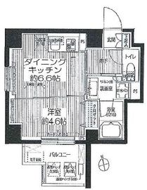 シエール自由が丘 206 間取り図