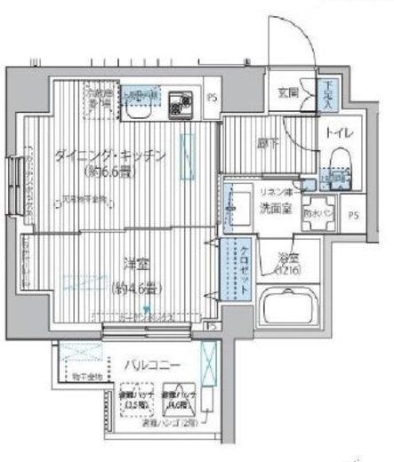 シエール自由が丘 504 間取り図