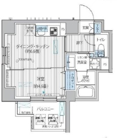 シエール自由が丘 504 間取り図