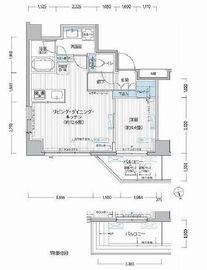 シエール自由が丘 102 間取り図