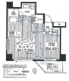 シエール自由が丘 202 間取り図